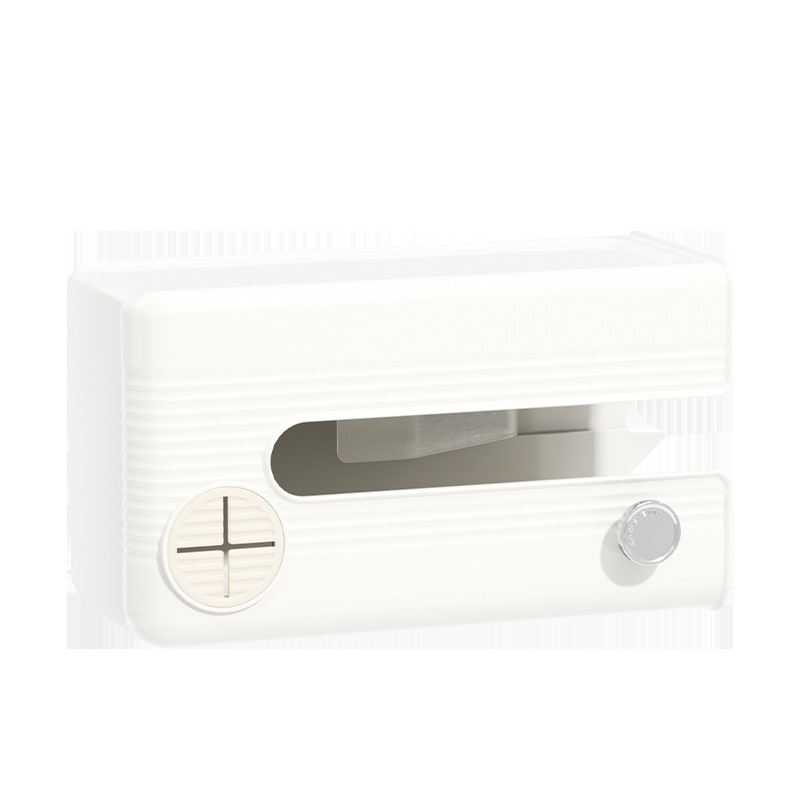 Κουτί τοίχου για χαρτοπετσέτες – στερέωση με σύστημα αναρρόφησης χωρίς διάτρηση, αδιάβροχο, μοντέρνο μινιμαλιστικό στυλ, PET+PE+ABS
