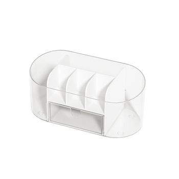 Asztali kozmetikai szervező doboz PET+HIPS anyagból, 1 L kapacitás, modell 5370, modern minimalist design