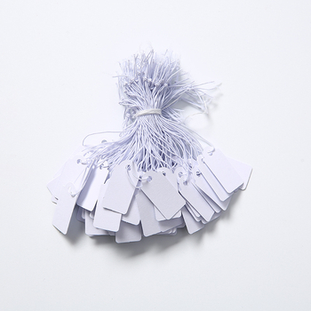 Ετικέτα κρεμάστρας για ρούχα με ελαστική κλωστή, γραφή, εκτύπωση silk screen σε χαρτονένιο υλικό