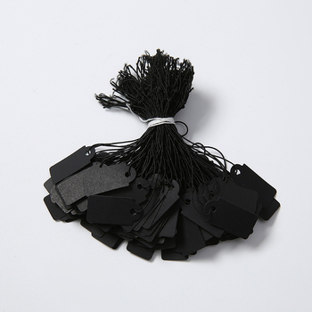 Ετικέτα κρεμάστρας για ρούχα με ελαστική κλωστή, γραφή, εκτύπωση silk screen σε χαρτονένιο υλικό