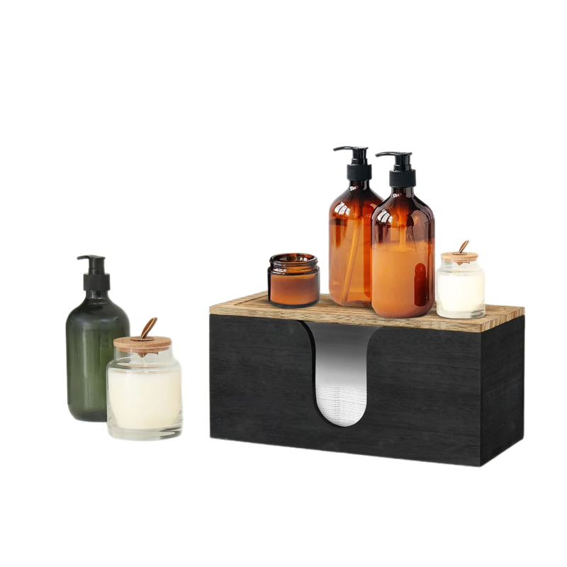 Ξύλινο κουτί χαρτομάντιλων, επιτοίχιο, πολυχρηστικό για αυτοκίνητο, σαλόνι και μπάνιο, μοντέρνος μινιμαλισμός