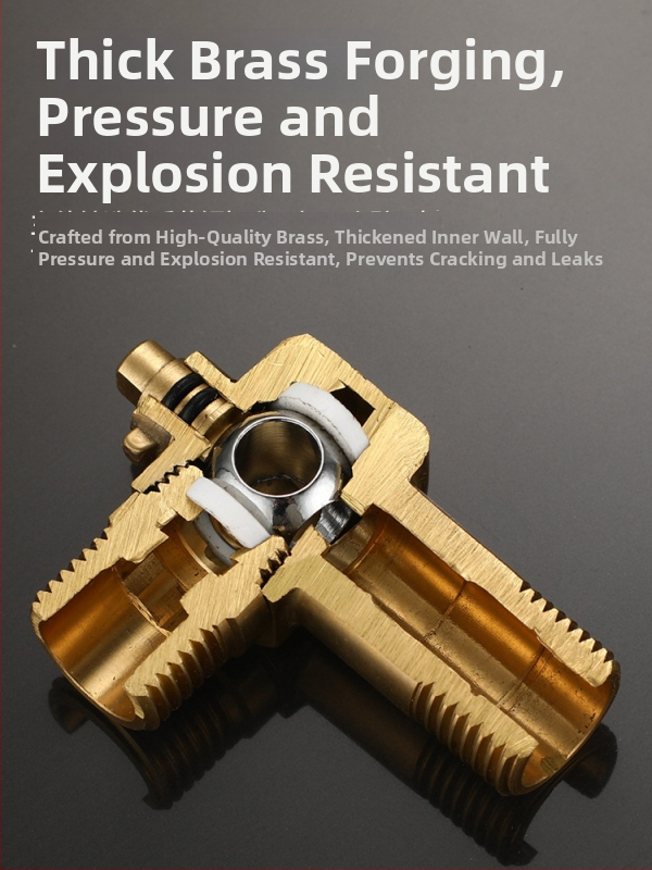 Mesing kuglični ventil za plinski bojler - visok protok, kutni ventil za toplu i hladnu vodu, model 5016