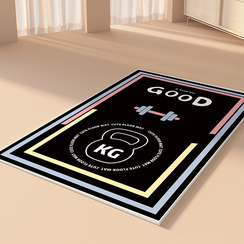 Covoraș de yoga, grosime de 6 mm, absorbție a șocurilor, antiderapant, izolare fonică, pentru uz interior