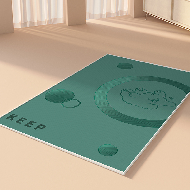 Covoraș de yoga, grosime de 6 mm, absorbție a șocurilor, antiderapant, izolare fonică, pentru uz interior