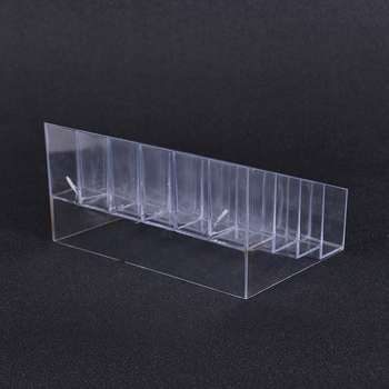 Οργανωτής-στάντ για κραγιόν και βερνίκι νυχιών, 24 θήκες, πλαστικό επιτραπέζιο κουτί αποθήκευσης καλλυντικών, χωρίς καπάκι