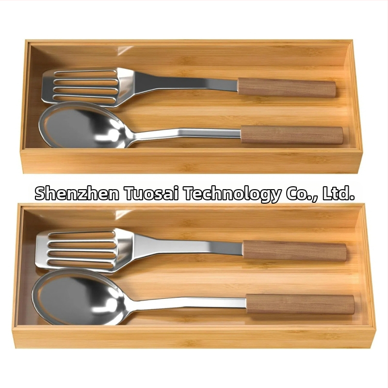 Bambus organizator za ladicu – kuhinjski pribor, xl023, moderni minimalistički stil