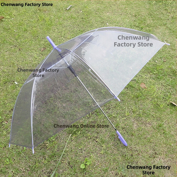 Umbrelă transparentă cu mâner lung pentru copii – Brand domestic, Stil chinezesc nou, 280 g