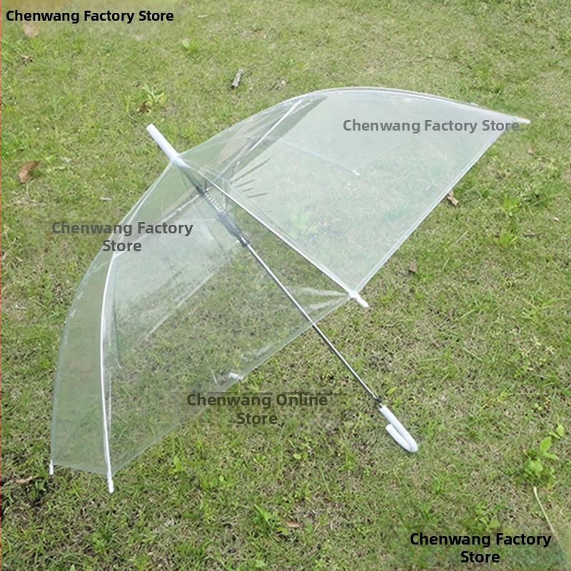 Umbrelă transparentă cu mâner lung pentru copii – Brand domestic, Stil chinezesc nou, 280 g