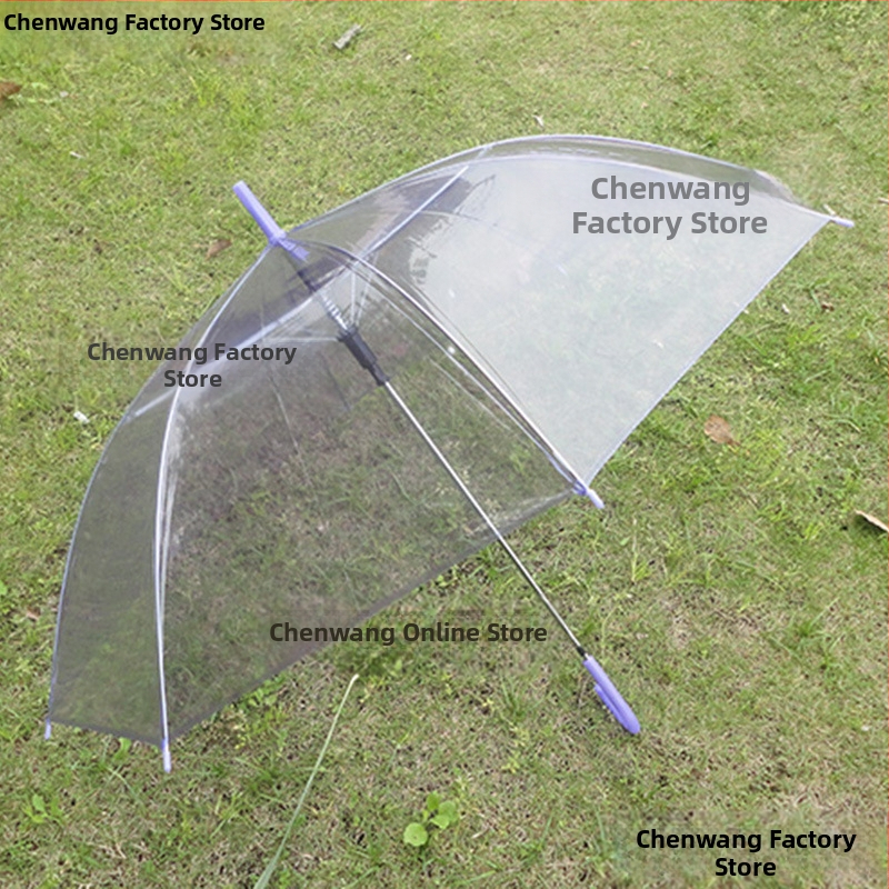 Umbrelă transparentă cu mâner lung pentru copii – Brand domestic, Stil chinezesc nou, 280 g