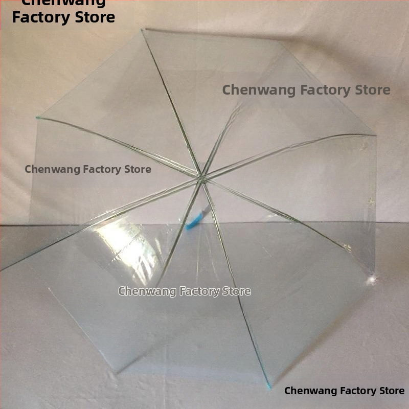 Umbrelă transparentă cu mâner lung pentru copii – Brand domestic, Stil chinezesc nou, 280 g