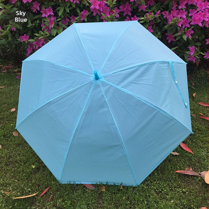 Umbrelă transparentă cu mâner lung pentru copii – Brand domestic, Stil chinezesc nou, 280 g