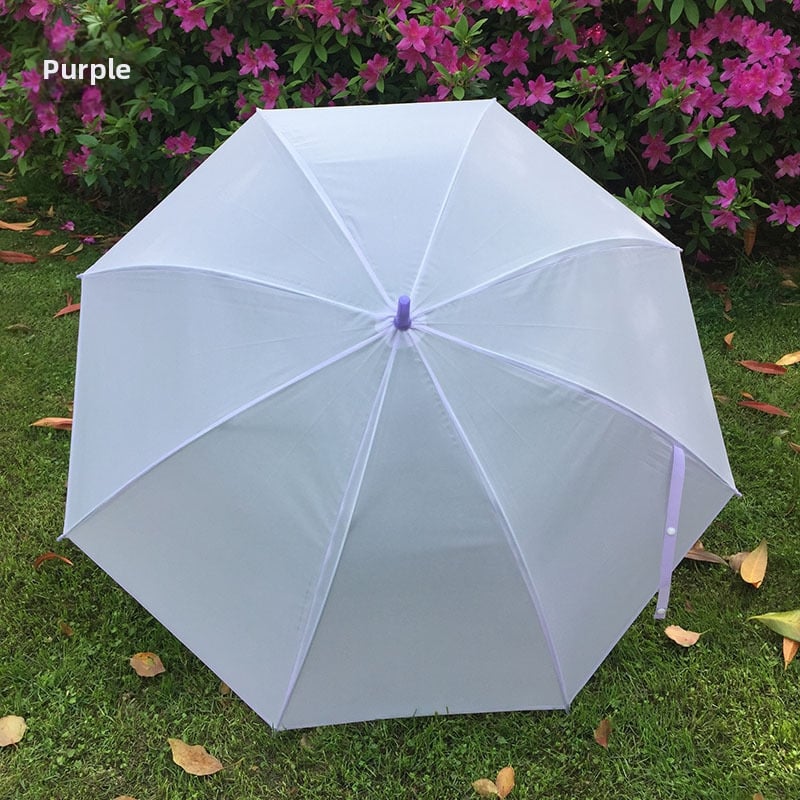 Umbrelă transparentă cu mâner lung pentru copii – Brand domestic, Stil chinezesc nou, 280 g