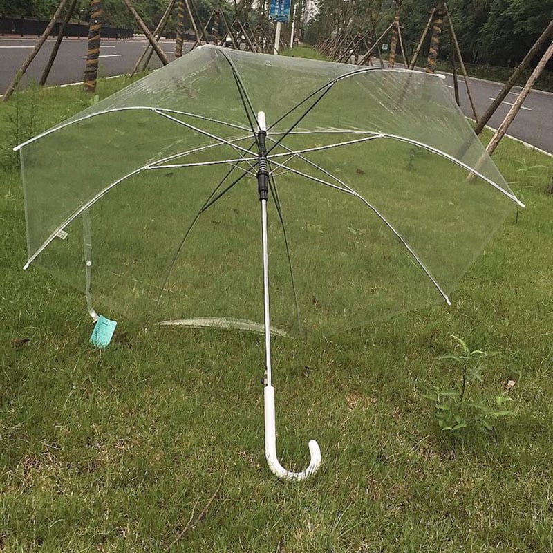 Umbrelă transparentă cu mâner lung pentru copii – Brand domestic, Stil chinezesc nou, 280 g