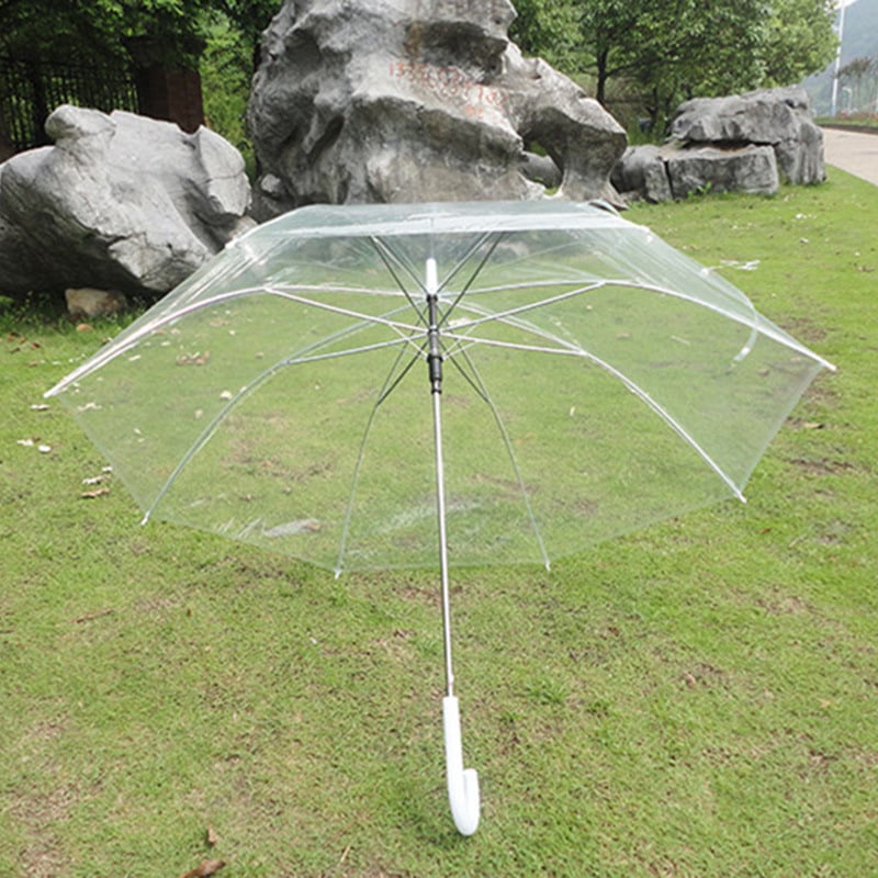 Umbrelă transparentă cu mâner lung pentru copii – Brand domestic, Stil chinezesc nou, 280 g