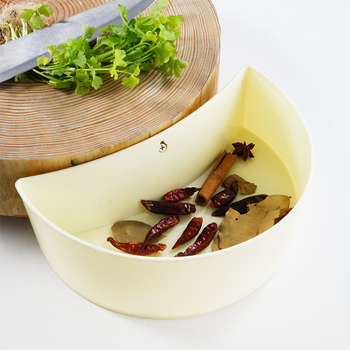 Prince Plastična kuhinjska kutija za skladištenje s držačem za dasku za rezanje – prilagodljiva, otisnuti logotip, pogodna kao dar, lansirana u proljeće 2013