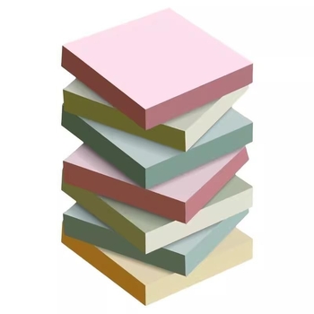 Φοιτητικές αυτοκόλλητες σημειώσεις με σχέδιο καρτούν, αποσπώμενες και επαναχρησιμοποιούμενες για γραφή και οργάνωση λαθών στη μελέτη