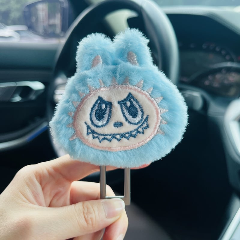 Автомобилен клип за предпазен колан с карикатурен дизайн за детски колан; материал: цинкова сплав; без персонализация; подходящ за удължител на колана