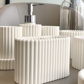 Cutie de depozitare pentru pensule de machiaj — design modern minimalist, construcție din plastic (Brand Hengfan; Cod produs Hf402; Importat: Da)