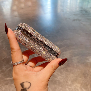 Κουτί αποθήκευσης κραγιόν, σειρά Princess, μέταλλο, ελαφρύς πολιτελής σχεδιασμός, μίνι φορητό κουτί για γκλος χειλιών, χωρητικότητα 1