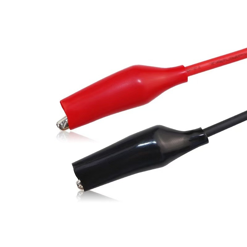 Krokodil kliješta za banana konektor 4 mm - testni kabel, Ytx-001, 2-žilni, zlatno-niklani kontakti, PVC izolacija, AC/DC sučelje