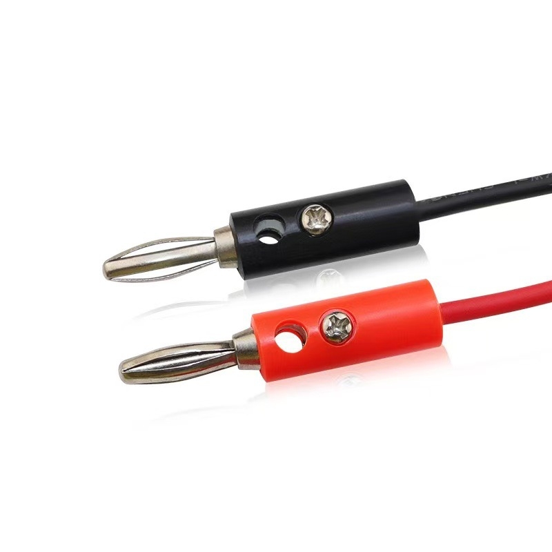 Krokodil kliješta za banana konektor 4 mm - testni kabel, Ytx-001, 2-žilni, zlatno-niklani kontakti, PVC izolacija, AC/DC sučelje