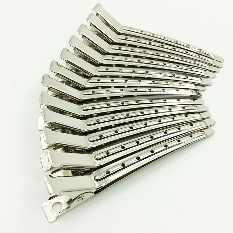 Метален клип за клюн с дълга уста, седем отвора, вълнообразна захватка, пакет 12 броя