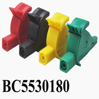 4mm бананова щепселна щипка за мултиметър, изолирана за високи токове, латунни контакти никелирани, корпус PA66 нейлон, модел BC0002003100