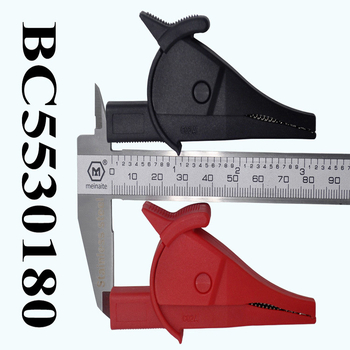 4mm бананова щепселна щипка за мултиметър, изолирана за високи токове, латунни контакти никелирани, корпус PA66 нейлон, модел BC0002003100