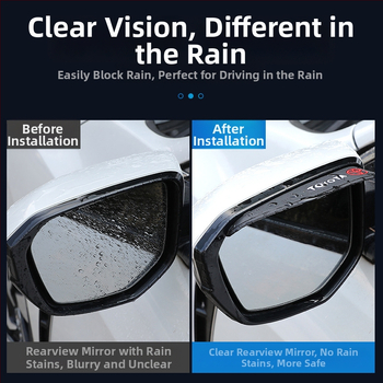 Sticker impermeabil pentru oglinda retrovizoare a mașinii - PVC, model universal, stil logo auto, personalizabil