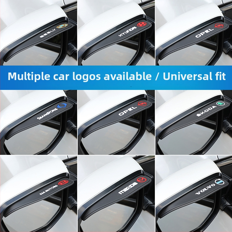 Sticker impermeabil pentru oglinda retrovizoare a mașinii - PVC, model universal, stil logo auto, personalizabil