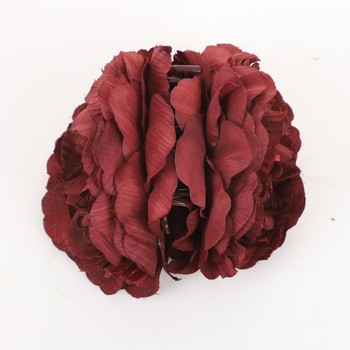 Accesoriu pentru păr lucrat manual, cu floare de mătase și clips crocodil pentru femei