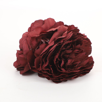 Accesoriu pentru păr lucrat manual, cu floare de mătase și clips crocodil pentru femei