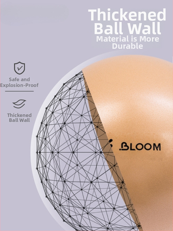 ABS joga lopta, zosilnená, proti prasknutiu, na formovanie bokov a posilnenie panvového dna – Pilates lopta