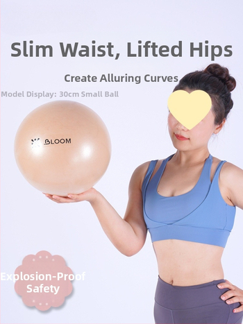 ABS joga lopta, zosilnená, proti prasknutiu, na formovanie bokov a posilnenie panvového dna – Pilates lopta