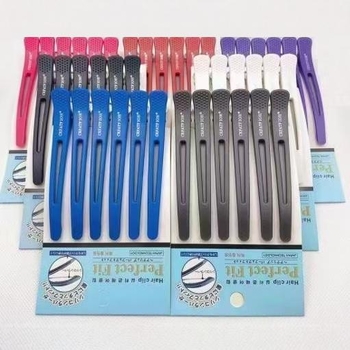 Mythus klipsi za kosu za salone – bez tragova aligator klipsa s gumastim vrhovima, profesionalna uporaba