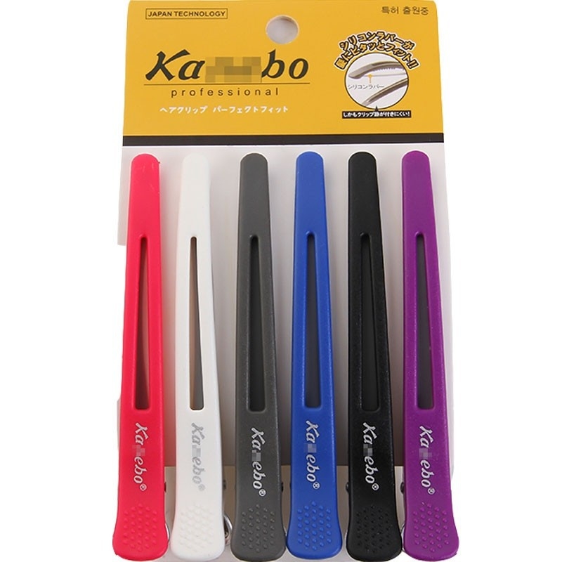 Mythus klipsi za kosu za salone – bez tragova aligator klipsa s gumastim vrhovima, profesionalna uporaba