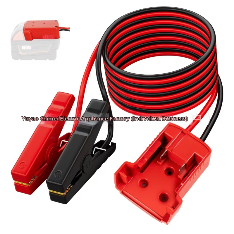 Kábel pre núdzové štartovanie s aligátorovými kliešťami, meď 10 AWG, PVC izolácia