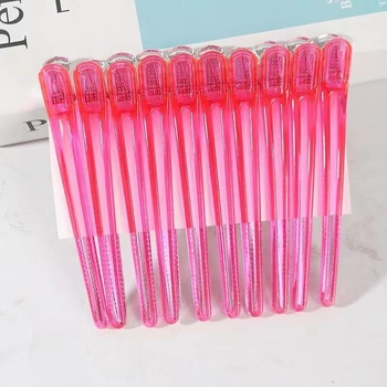 Aluminijski klip za kosu za profesionalce, klip u obliku kljuna patke za frizuru, bez tragova