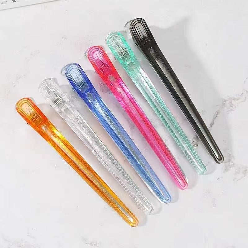 Aluminijski klip za kosu za profesionalce, klip u obliku kljuna patke za frizuru, bez tragova