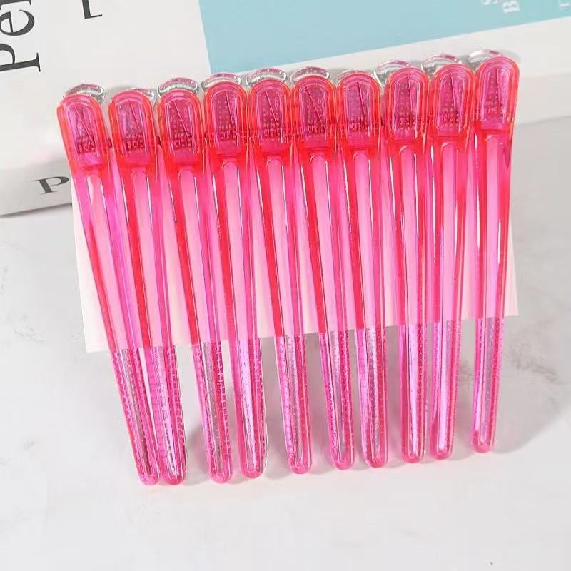 Aluminijski klip za kosu za profesionalce, klip u obliku kljuna patke za frizuru, bez tragova