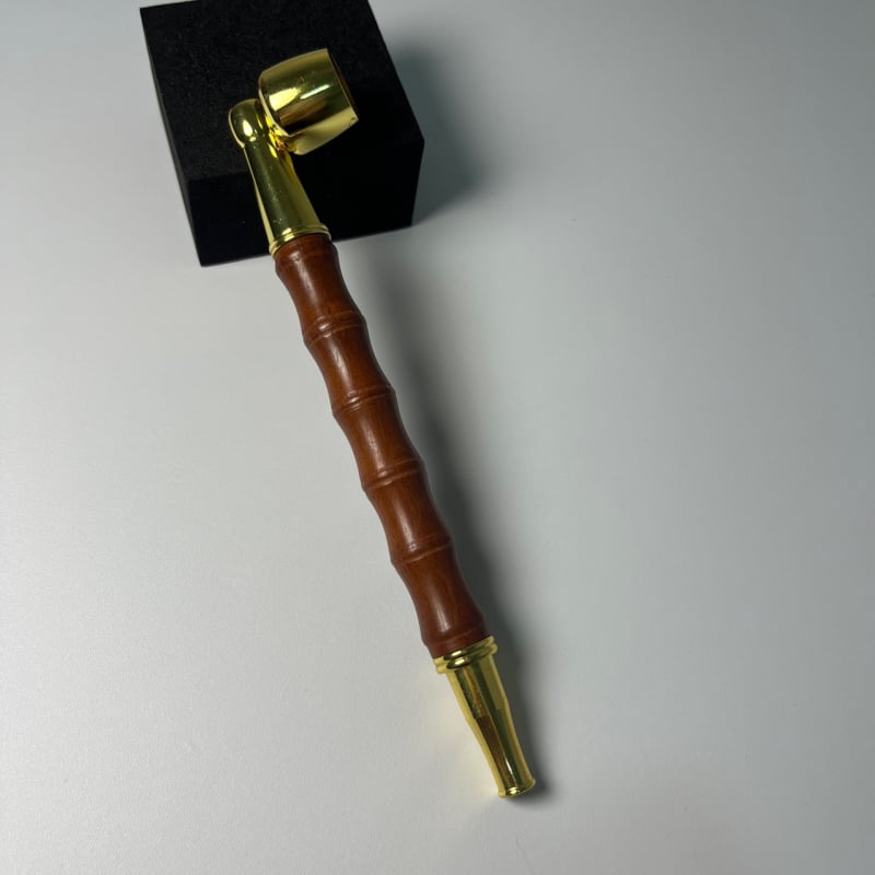 Retro set pipe s usnikom od crvenog drveta i držačem za cigarete, jednostavan dizajn, 1 kom