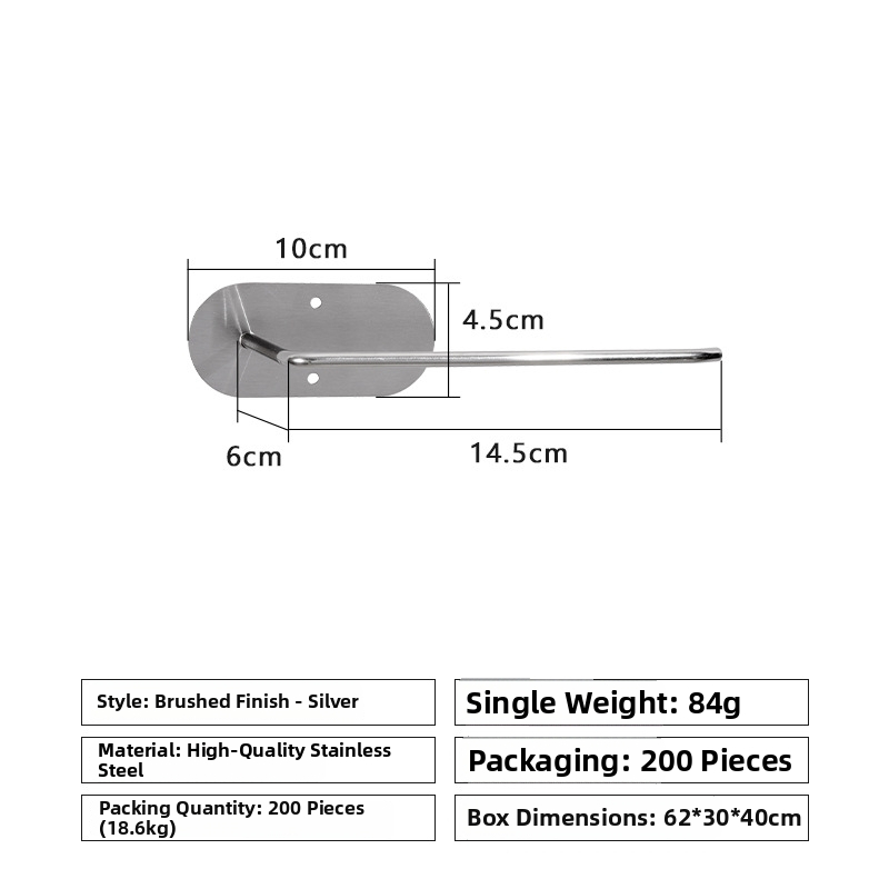 Nerezový kuchynský regál bez vŕtania, jednovrstvový, model SXZJ, nosnosť 3 kg, brúsený povrch