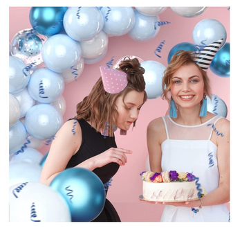 Lančani set balona za rođendanske i svadbene lukove — LaTeX materijal, latex baloni, okrugli oblik, bez tiskanog logotipa, pogodno za rođendane, Dan zaljubljenih, vjenčanje, Dan djece