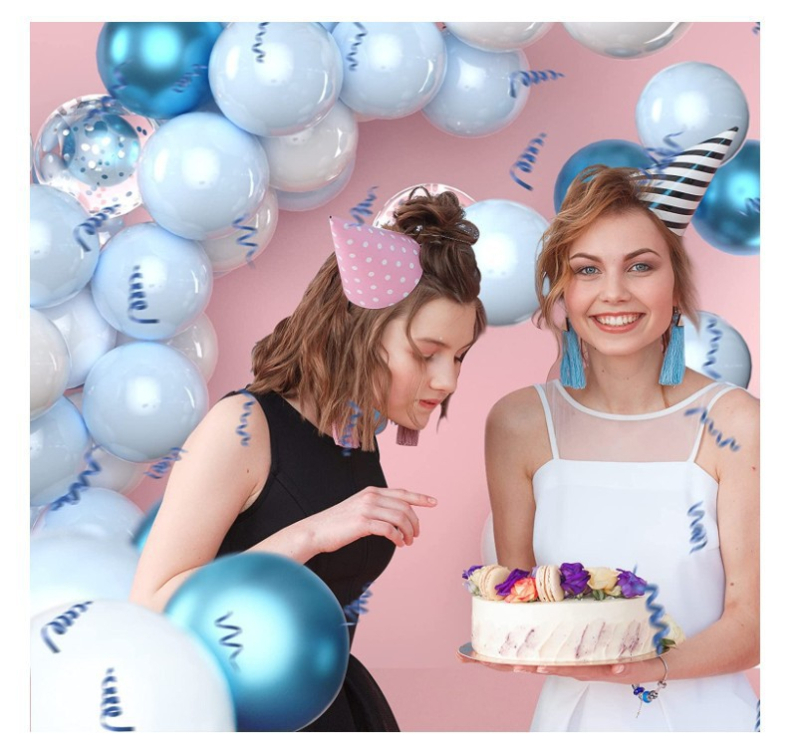 Lančani set balona za rođendanske i svadbene lukove — LaTeX materijal, latex baloni, okrugli oblik, bez tiskanog logotipa, pogodno za rođendane, Dan zaljubljenih, vjenčanje, Dan djece