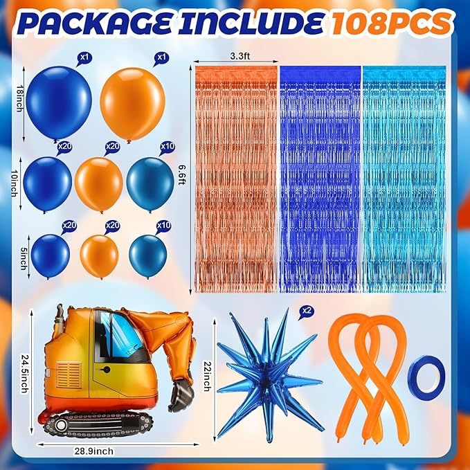 Set balonske arke s latex kugličastim balonima, ispis logotipa Can, pakiranje 20x30x4 cm, težina 500 g