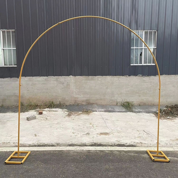 Σιδερένιος τόξος γάμου με βάση για λουλούδια – κυκλικό τόξο, στυλ δάσους, συσκευασία από χαρτόνι, παραμετροποίηση, Royal Crafts