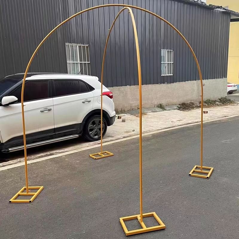 Σιδερένιος τόξος γάμου με βάση για λουλούδια – κυκλικό τόξο, στυλ δάσους, συσκευασία από χαρτόνι, παραμετροποίηση, Royal Crafts