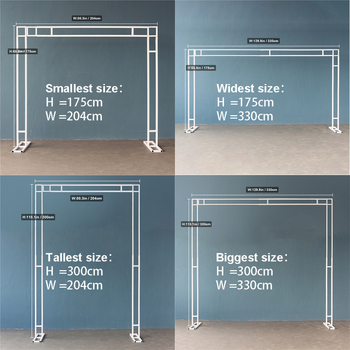 Διπλό γαμήλιο τόξο, μεταλλικό εξωτερικό backdrop τόξο για γάμους, τετράγωνο και κυκλικό πλαίσιο, Love Capital μάρκα; Υλικό: Σίδηρος; Συσκευασία: Χαρτόνι; Για γάμους; Εξουσιοδοτημένες ιδιωτικές μάρκες: Ναι