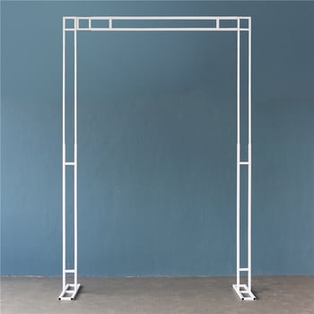 Διπλό γαμήλιο τόξο, μεταλλικό εξωτερικό backdrop τόξο για γάμους, τετράγωνο και κυκλικό πλαίσιο, Love Capital μάρκα; Υλικό: Σίδηρος; Συσκευασία: Χαρτόνι; Για γάμους; Εξουσιοδοτημένες ιδιωτικές μάρκες: Ναι