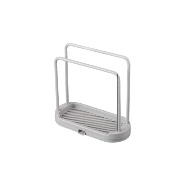 Konyhai rongy tartó, 2-többszintű függőleges szervező, műanyagból, furás nélkül, modell YF9773, teherbírás 100